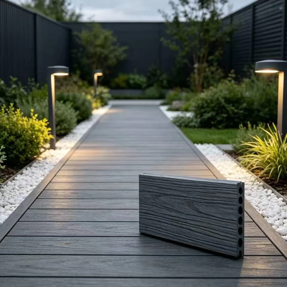 Anti-slip Co-extrusion WPC Decking Board Outdoor Composite Flooring Weatherproof WPC Deck For Villa Garden Commercial Landscape suppliers