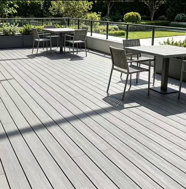 Anti-slip Co-extrusion WPC Decking Board Outdoor Composite Flooring Weatherproof WPC Deck For Villa Garden Commercial Landscape