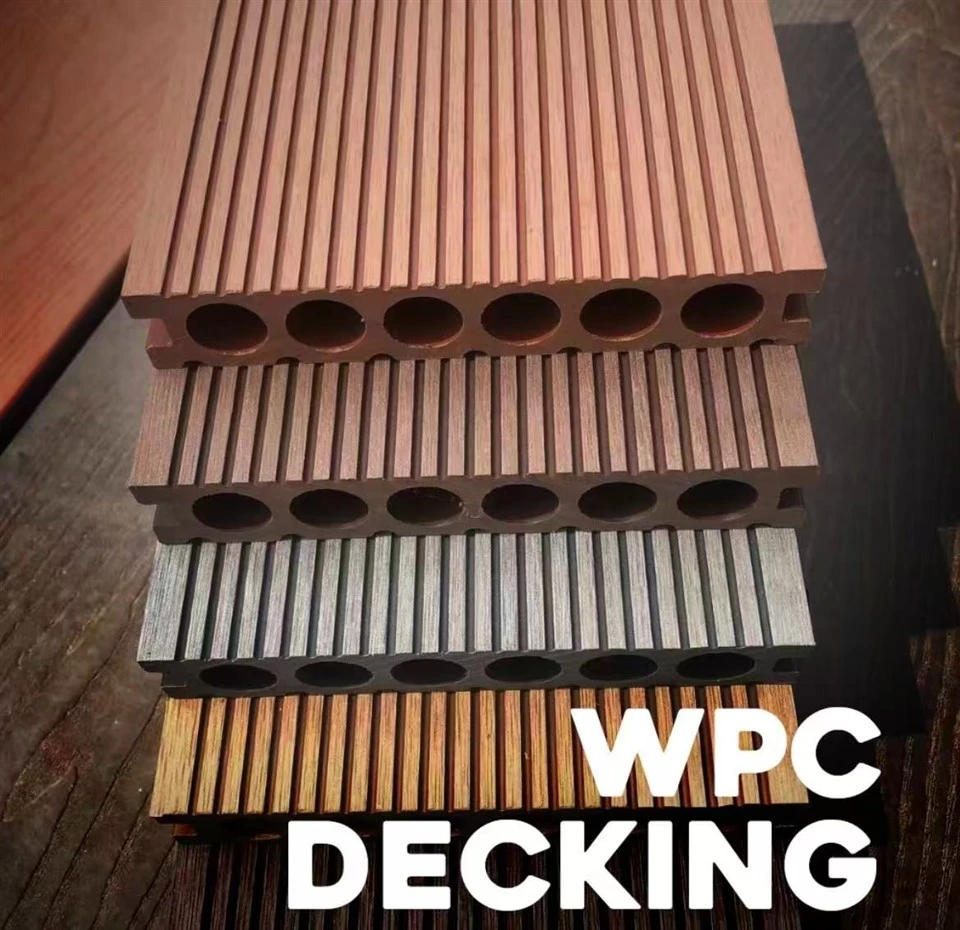 Anti-slip Modern Waterproof WPC Decking Board Smooth 3D Wood Grain Interlocking For Exterior Garden Terrace Outdoor Flooring suppliers