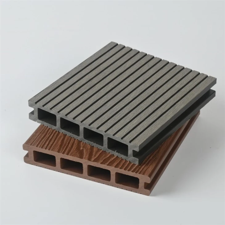 Co-extruded WPC Decking Modern Smooth Outdoor Wood Plastic Composite Deck Board Waterproof Anti-UV WPC Floor Garden Terrace factory