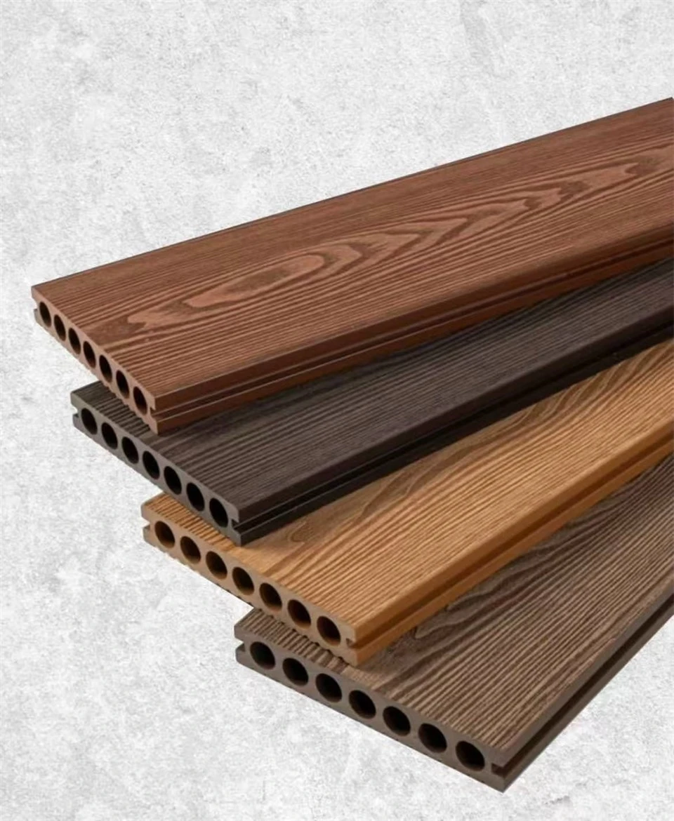 Modern Engineering Grade Co-extruded WPC Decking Outdoor Composite Deck Board Waterproof Long Service Life For Garden Resort factory