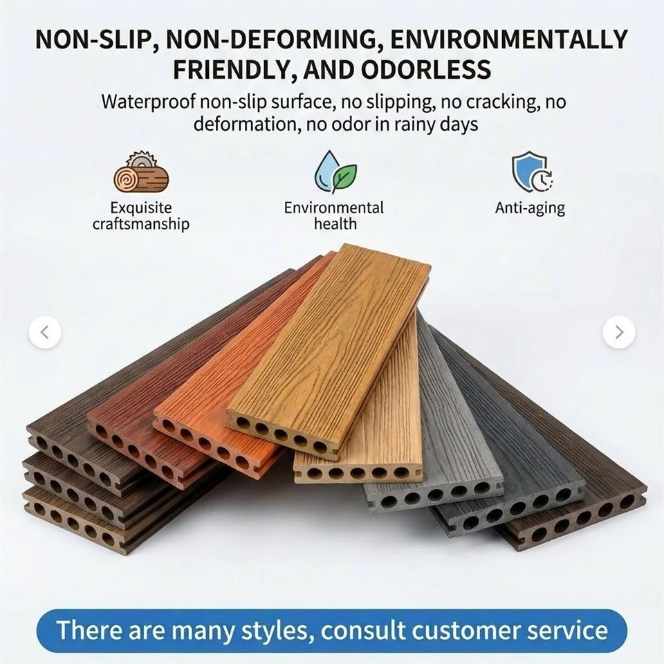 Modern Exterior Outdoor WPC Decking Interlocking Walkway Board Anti-UV Weather Resistant Deck Park Hotel Landscape Project high quality