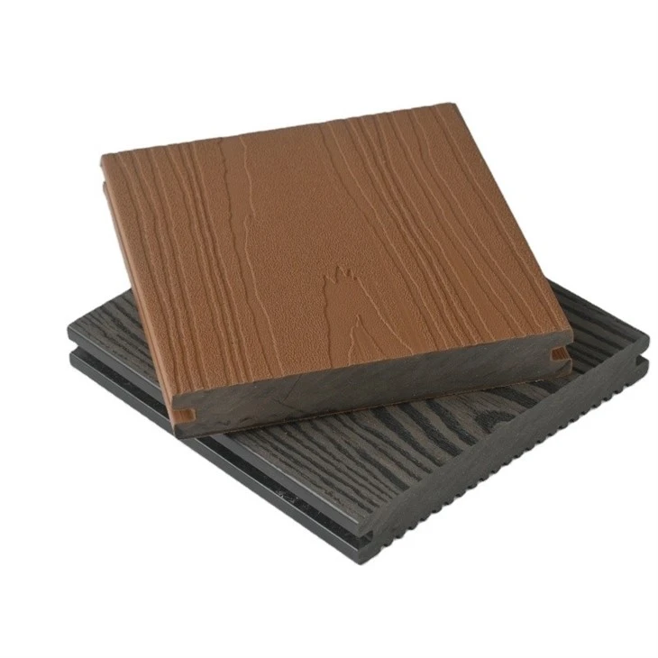 Modern Interlocking WPC Decking Tiles 3D Wood Grain Waterproof Weather Resistant DIY Flooring For Apartment Balcony Garden best