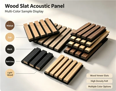Anti Scratch Wooden Slat Acoustic Wall Panel Durable Surface Slatted Board For School Classroom And Corridor Use