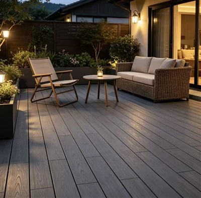 Low Maintenance WPC Decking Coextrusion Outdoor Wood Plastic Floor No Painting Garden Terrace Decking