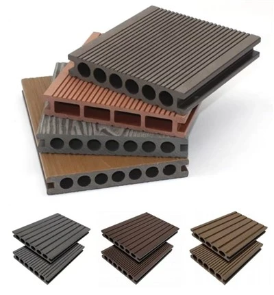 Recycled WPC Composite Decking Boards, Waterproof Outdoor Deck Flooring For Villa & Garden Construction Projects
