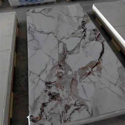 PVC UV Marble Wall Panel, Luxury Marble Pattern PVC Sheet For Interior Wall Decoration