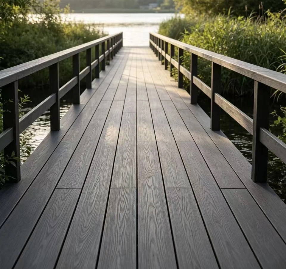 WPC Decking Outdoor Wood Plastic Composite Decking For Garden Balcony Patio Walkway Anti-slip Waterproof WPC Flooring